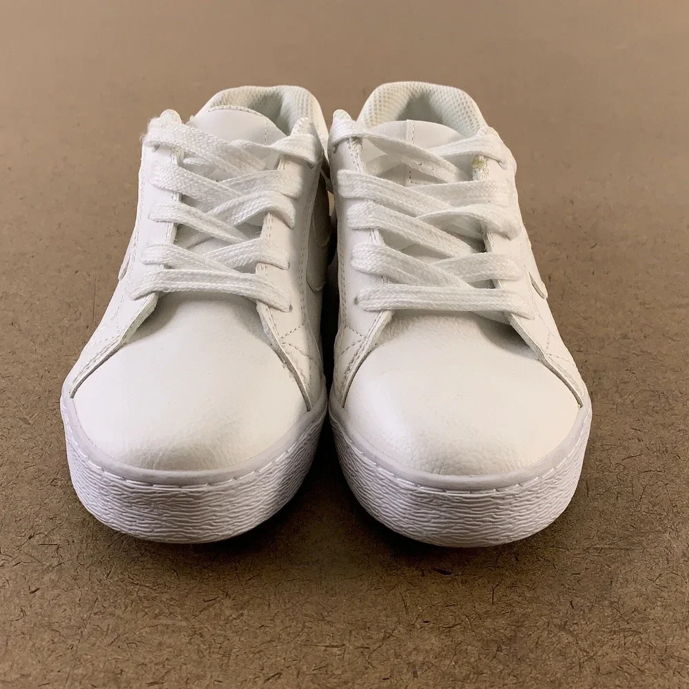 The Children's Place Boys Size 2 White Uniform Faux Leather Low Top Sneakers NWT
